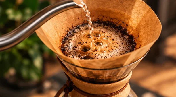 Café filtrado en Chemex